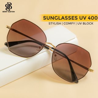 Berrybarton Kacamata Sunglasses Polarized Geometric 8063