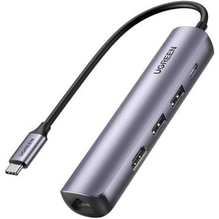 UGREEN 5in1 USB-C to 2 USB 3.0 Hub Adapter Ultra Slim 5-in-1 HDMI Display (10919)