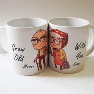 1. Mug Couple Grow Old With You, untuk Wadah Minuman Favorit