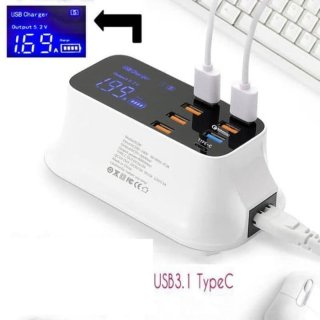 22. Multi Port USB Charger LED, Mudahkan Isi Daya Bersama 