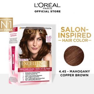 L’Oreal Paris Excellence Crème Hair Color 4.45 Mahogany Copper Brown