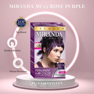 Miranda Hair Color Premium Semir Cat Pewarna Rambut MC 13 Rose Purple