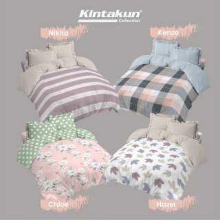 Kintakun Bed Cover Set Seprai 180x200 King D'luxe Microtex T39cm 6in1
