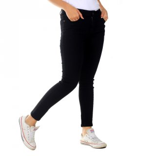 5. Benhill Celana Panjang Wanita Premium Denim Stretch Skinny Hitam 02237-35227