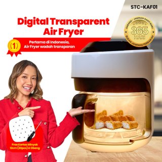 Starco 2.5 L Digital Air Fryer Transparan