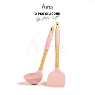 Asta Spatula Silicon Set Silicon Utensil Alat Masak Silicon Set /Sutil Silicon Set / Sendok Sayur Irus Silicon set