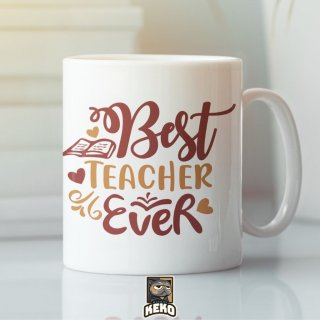 26. Mug "Best Teacher Ever" untuk Ibu Guru Terbaik