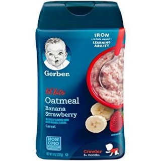 Gerber Lil' Bits Oatmeal Banana Strawberry Cereal Baby