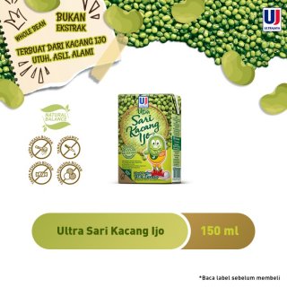 Ultra Sari Kacang Ijo [Paket isi 24pcs] - 150ml