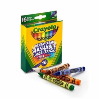Crayola Ultra-Clean Washable Large Crayons 16 Colors