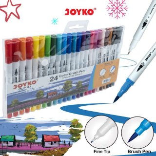 Joyko CLP-07 24 Color Brush Pen