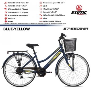 24. Sepeda City Bike CTB 26 Inch Exotic ET-5503, Cocok dengan Gaya Urban