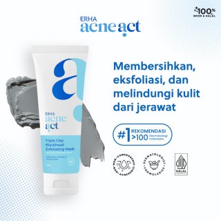 ERHA Acneact Triple Clay Blackhead Exfoliating Mask