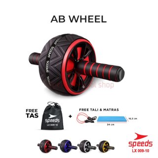 4. SPEEDS Abdominal Roller Ab Wheel Ab Roller Alat Fitness Olahraga Pembentuk Abs 009-10