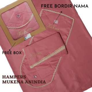 HAMPERS PREMIUM GIFT KADO ULANG TAHUN ANAK REMAJA MUKENA CUSTOM BORDIR