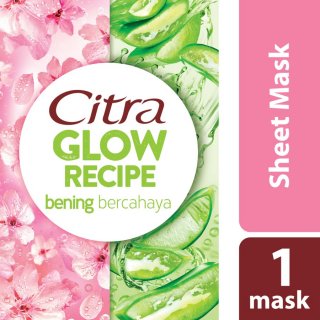 Citra Glow Recipe Sheet Mask Sakura + Aloe Vera