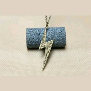 29. Bronze Lightning Bolt Harry Potter Necklace
