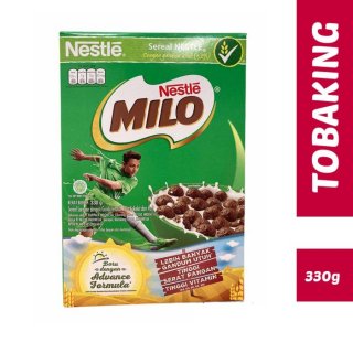 Milo Sereal Ball Nestle 330 gr cereal gandum cokelat dan malt