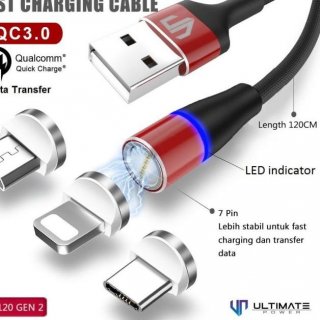 30. Ultimate Power 3in1 Magnetic USB Kabel Data Fast Charging 3MG120 Gen 2