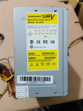 Power Supply PSU Komputer Simbadda 380Watt Murah dan Bergaransi