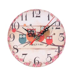 12. Vintage Style Non-Ticking Wall Clock, Jam Unik nan Antik