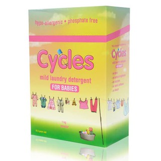 CYCLES Mild Laundry Baby Detergent Powder 1kg Deterjen Bayi