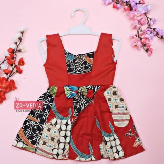 Dress Marsha Uk Bayi 6-18 Bulan / Dress Batik Baju Anak Balita Cewek