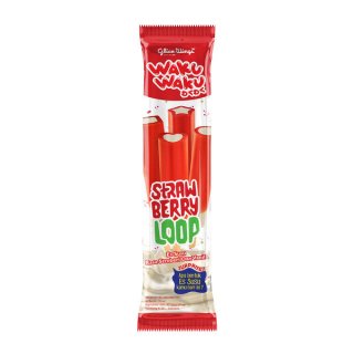 Glico Wings Ice Cream Waku-waku Strawberry Loop 