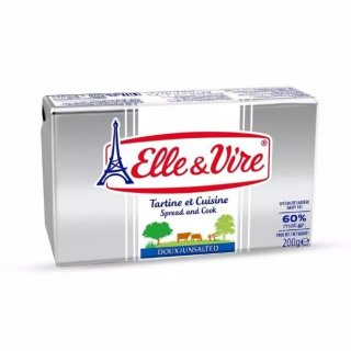 Elle and Vire Unsalted Butter 60% [200 gr]