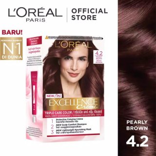 L'Oreal Paris Excellence Creme Hair Color 4.2 Pearly Brown