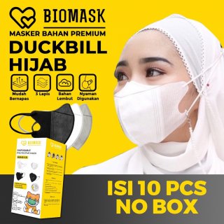 14. BIOMASK - Masker Duckbill Hijab Headloop