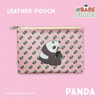 12. We Bare Bears Leather Pouch Panda