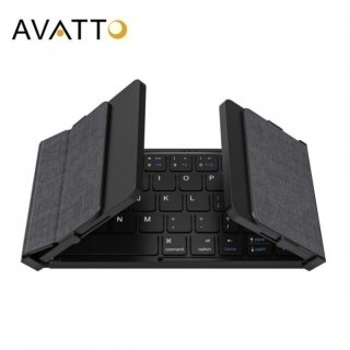 AVATTO Mini Folding Keyboard Bluetooth 5.1 With Touchpad Click