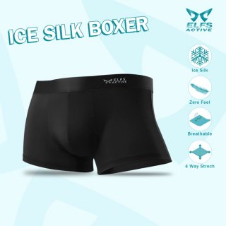 Elfs Active Men Ice Silk Boxer Briefs