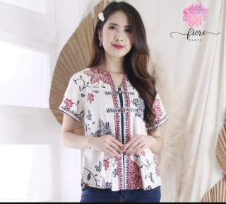 Fiorecloth - 144 Baju Batik Wanita & Atasan Batik Wanita Blouse Batik Modern
