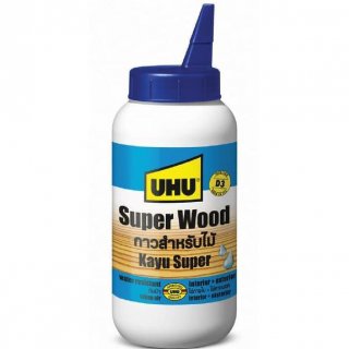 13. UHU Super Wood Water Resistant, Lem Putih Berkualitas Tinggi