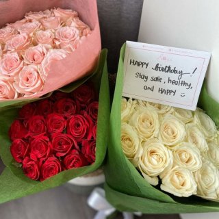 Kado Buket Bunga Mawar Segar/ Fresh Roses