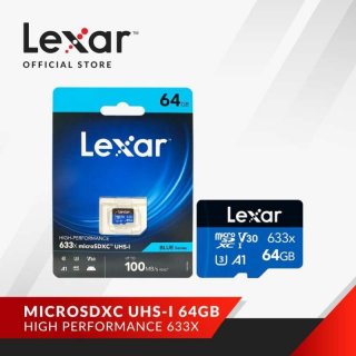Lexar Micro SD 64GB 633X MicroSDHC R 100Mbps High Performance