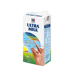 Ultra Milk Low Fat Chocolate Susu UHT