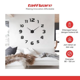 Taffware - Jam Dinding Besar DIY 80–130cm ｜ DIY-105