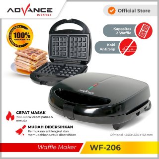 22. Advance Waffle Maker WF 206, Cocok untuk Waffle, Roti, dan Lainnya