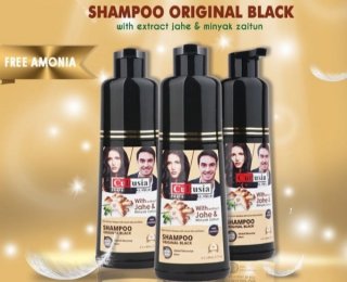 Cultusia Shampoo Rambut Berwarna Keramas Coklat Hitam 160ML - Cokelat