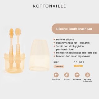 Kottonville - Sikat Gigi Pembersih Lidah Anak Bayi Silicone