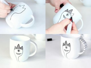 A sharpie mug
