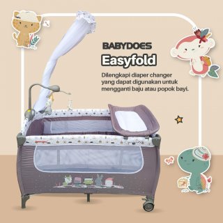 27. Babydoes Babybox 1808 Easyfold, Tempat Tidur dengan Fitur Lengkap