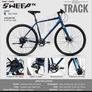 Sepeda Hybrid Genio Sweep FX 10 Speed