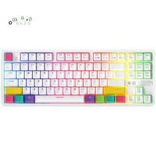 AJAZZ K870T Wireless Bluetooth RGB Mechanical Keyboard Office Keyboard Multi-Device