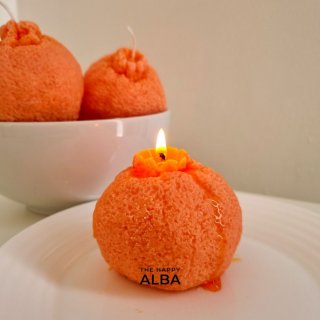 Aesthetic Candle Orange | Lilin Aromaterapi Estetik Jeruk | Gift