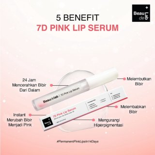 Beaudelab 7D Pink Lip Serum I Lipgloss Bening