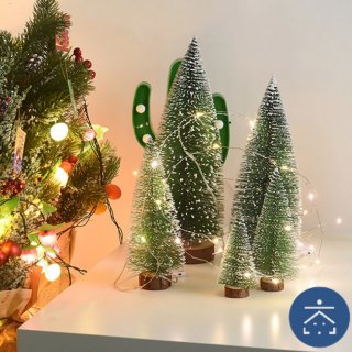 3. Tanaman Artificial Estetik Pohon Dekorasi Natal, Pajangan Rumah Meja Aesthetic